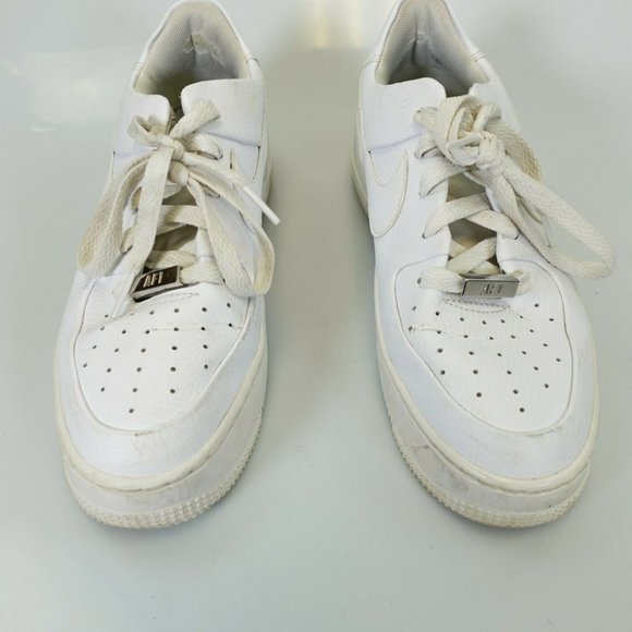 NIKE AIR FORCE 1 LOW SAGE Women's White Sneaker Shoe 8 Athleisure AR5339-100 - Picture 10 of 14